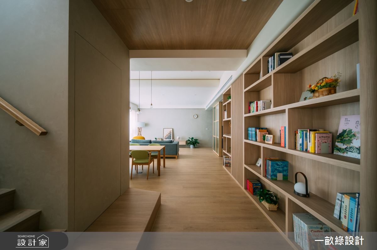60坪老屋(31~40年)＿現代風客廳餐廳樓梯案例圖片＿一畝綠設計＿一畝綠_51之28