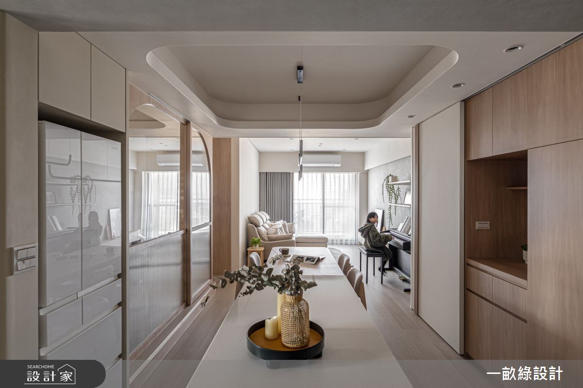 20坪新成屋(5年以下)＿現代風客廳餐廳中島案例圖片＿一畝綠設計＿一畝綠_52之3