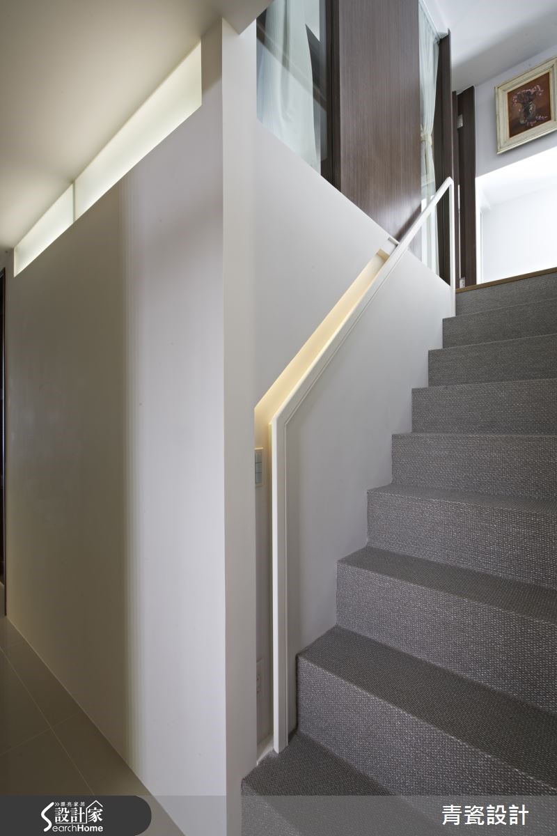 30坪新成屋(5年以下)＿簡約風樓梯案例圖片＿青瓷設計工程有限公司＿青瓷_01之11