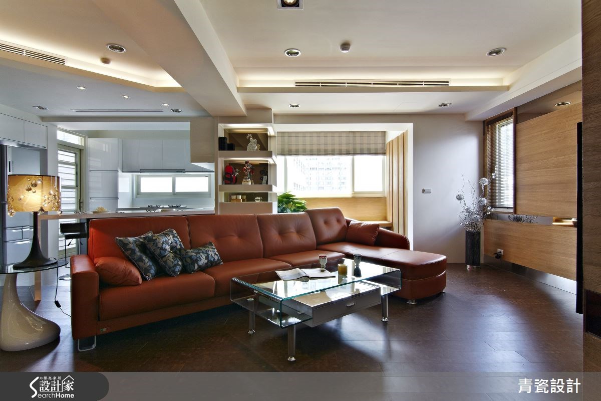 34坪中古屋(5~15年)＿混搭風客廳廚房案例圖片＿青瓷設計工程有限公司＿青瓷_02之1