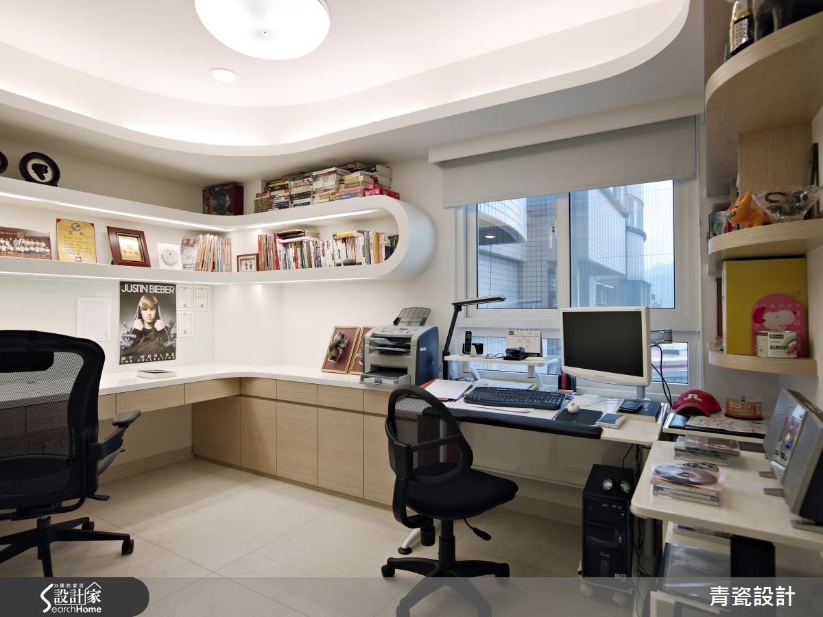 26坪中古屋(5~15年)＿現代風書房案例圖片＿青瓷設計工程有限公司＿青瓷_04之16