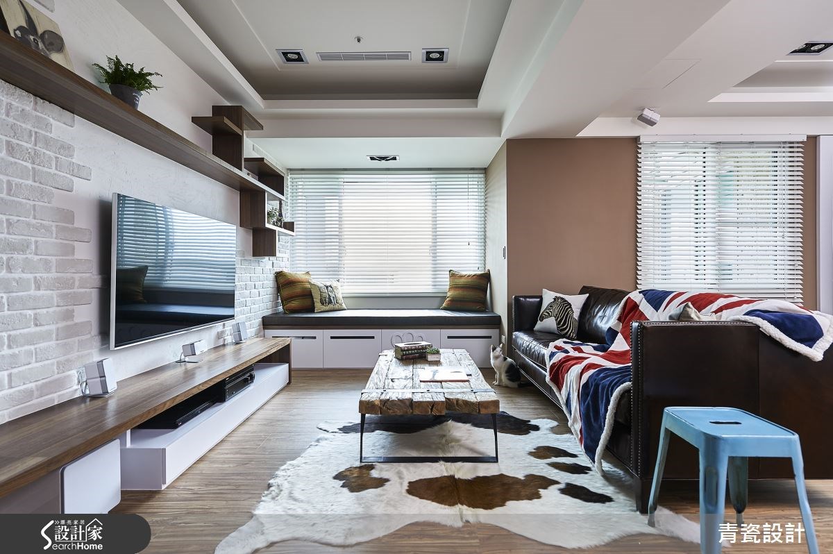 25坪新成屋(5年以下)＿鄉村風客廳臥榻案例圖片＿青瓷設計工程有限公司＿青瓷_08之2