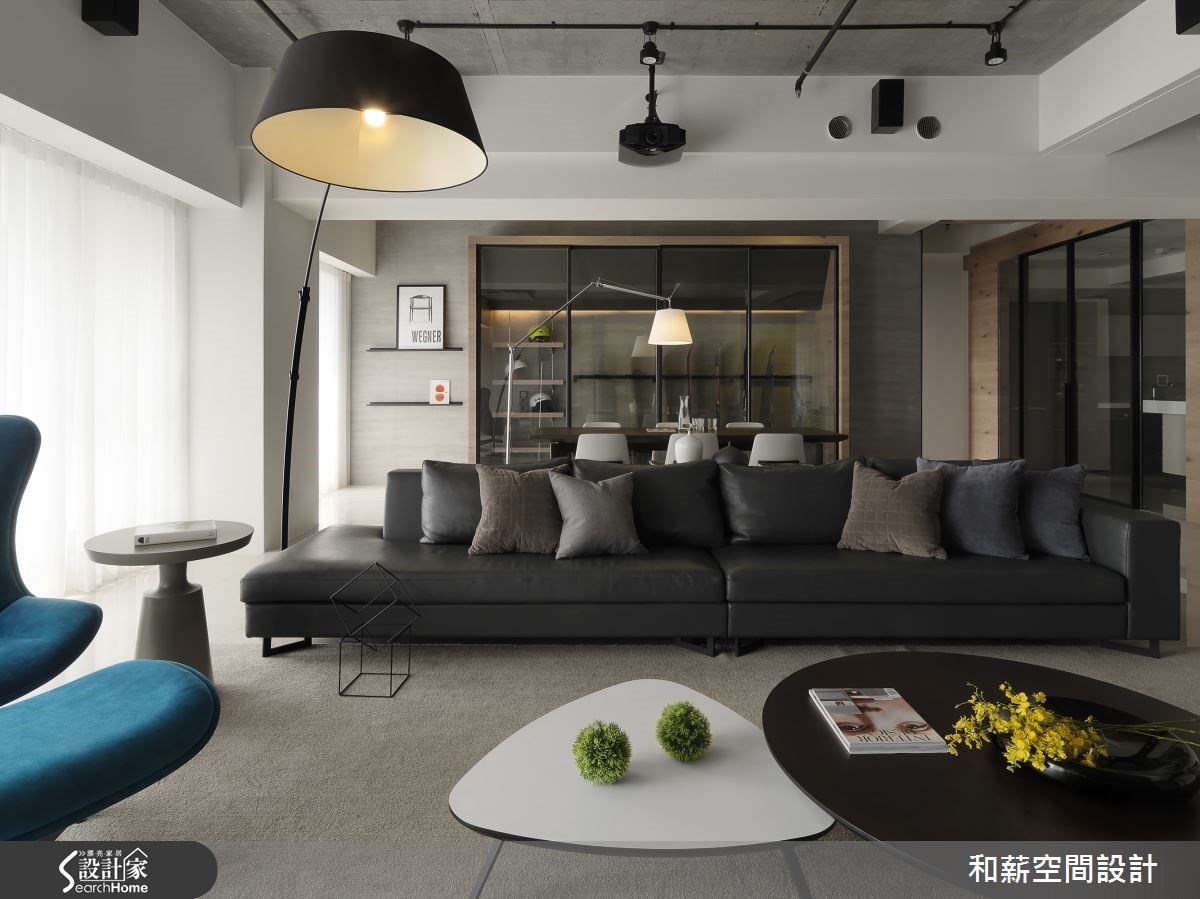 88坪新成屋(5年以下)＿混搭風客廳案例圖片＿和薪室內裝修設計有限公司＿和薪_12之4