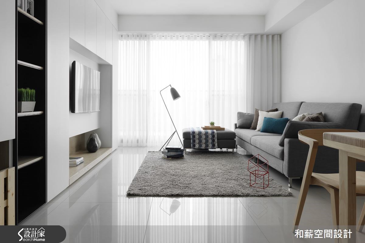 25坪新成屋(5年以下)＿混搭風客廳案例圖片＿和薪室內裝修設計有限公司＿和薪_13之1