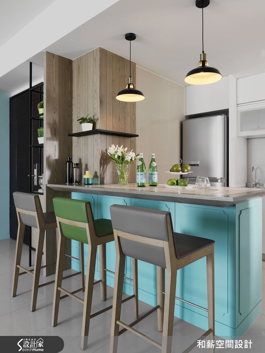 25坪新成屋(5年以下)＿混搭風吧檯案例圖片＿和薪室內裝修設計有限公司＿和薪_14之5