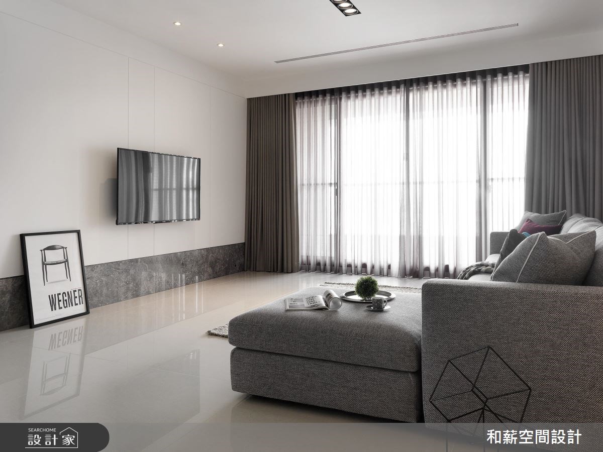 41坪新成屋(5年以下)＿混搭風客廳案例圖片＿和薪室內裝修設計有限公司＿和薪_15之2