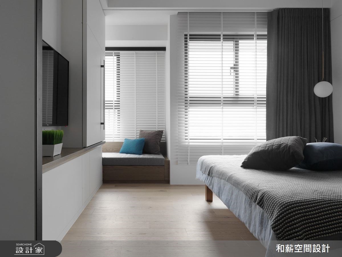 24坪預售屋＿混搭風臥室臥榻案例圖片＿和薪室內裝修設計有限公司＿和薪_17之8