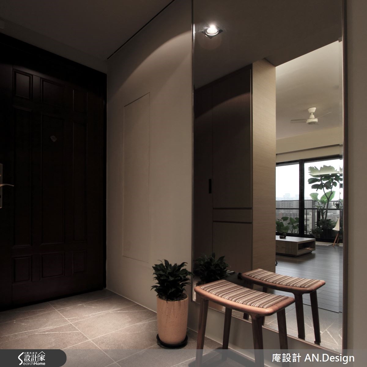 60坪預售屋＿人文禪風玄關案例圖片＿庵設計店＿庵設計_01之11