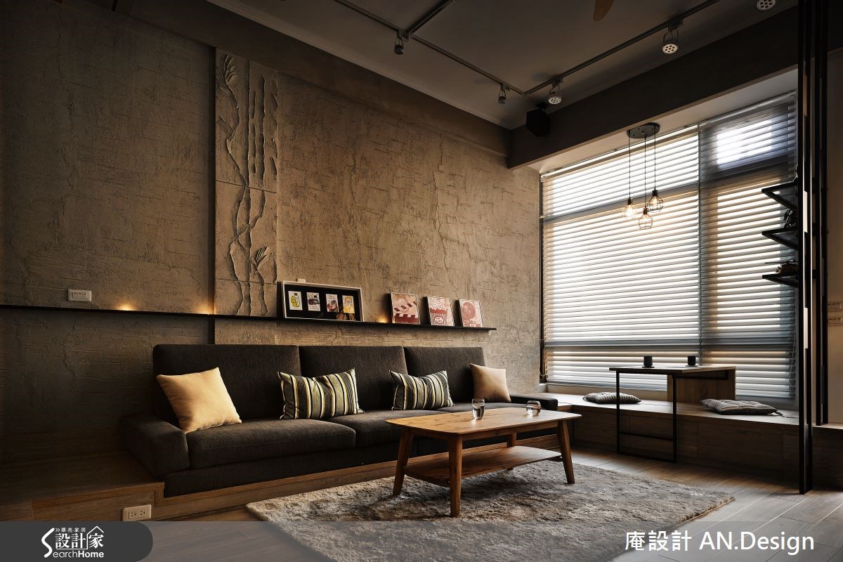 35坪中古屋(5~15年)＿混搭風客廳臥榻案例圖片＿庵設計店＿庵設計_04之5