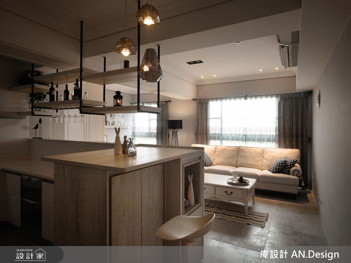 35坪新成屋(5年以下)＿新古典吧檯案例圖片＿庵設計店＿庵設計_08之2
