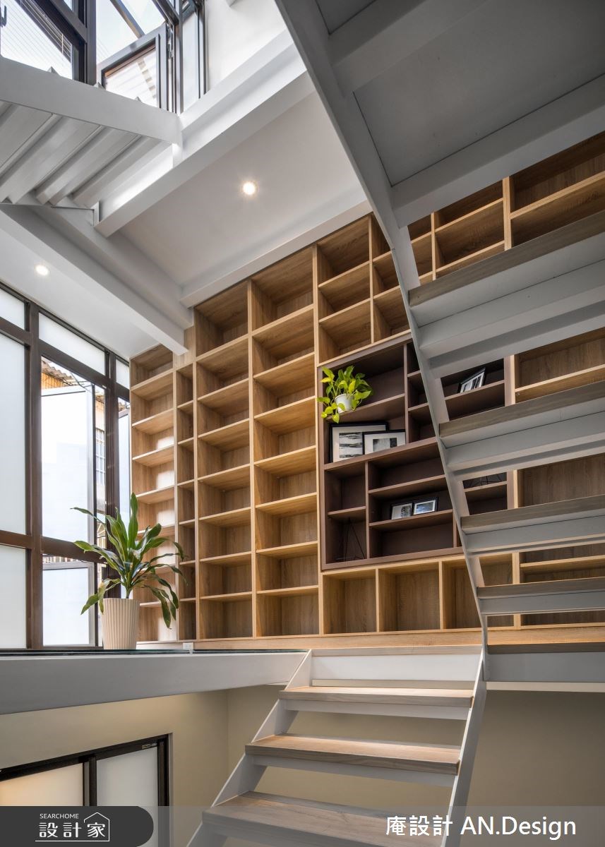 65坪老屋(16~30年)＿北歐風樓梯案例圖片＿庵設計店＿庵設計_10之6