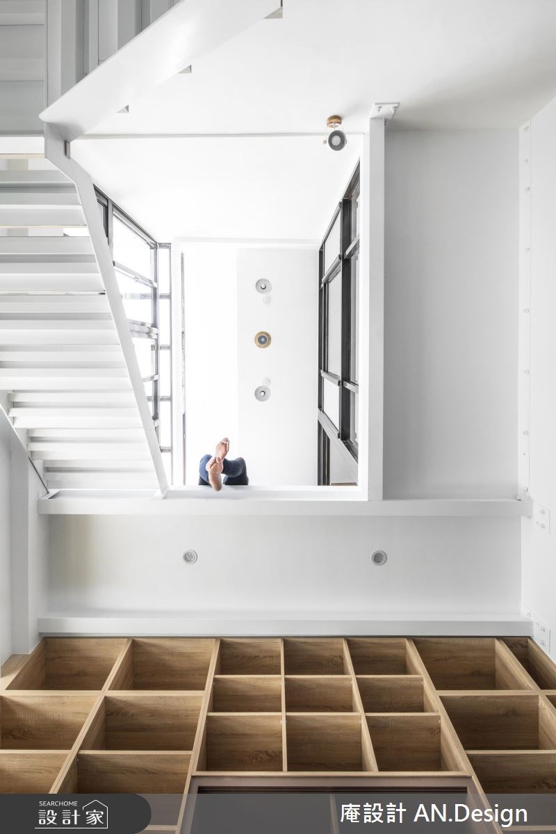 65坪老屋(16~30年)＿北歐風樓梯案例圖片＿庵設計店＿庵設計_10之11