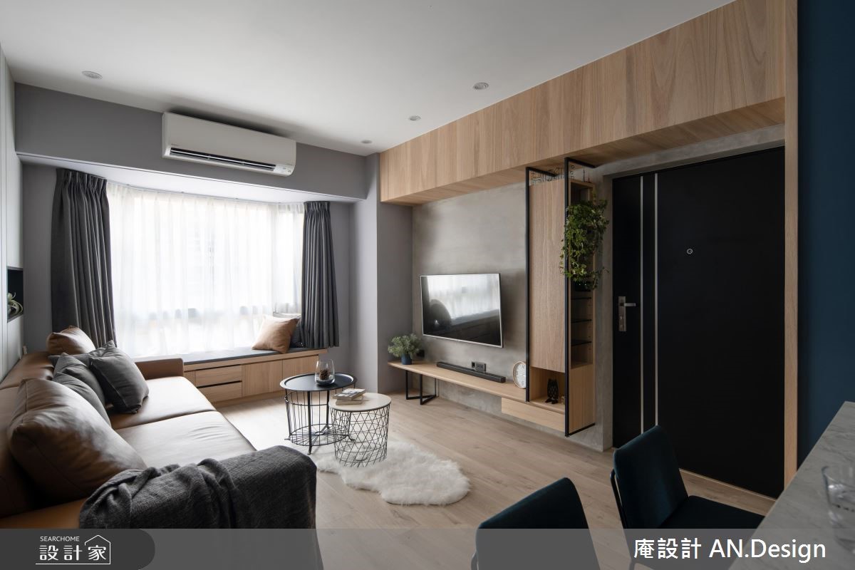 23坪中古屋(5~15年)＿混搭風客廳臥榻案例圖片＿庵設計店＿庵設計_11之3492