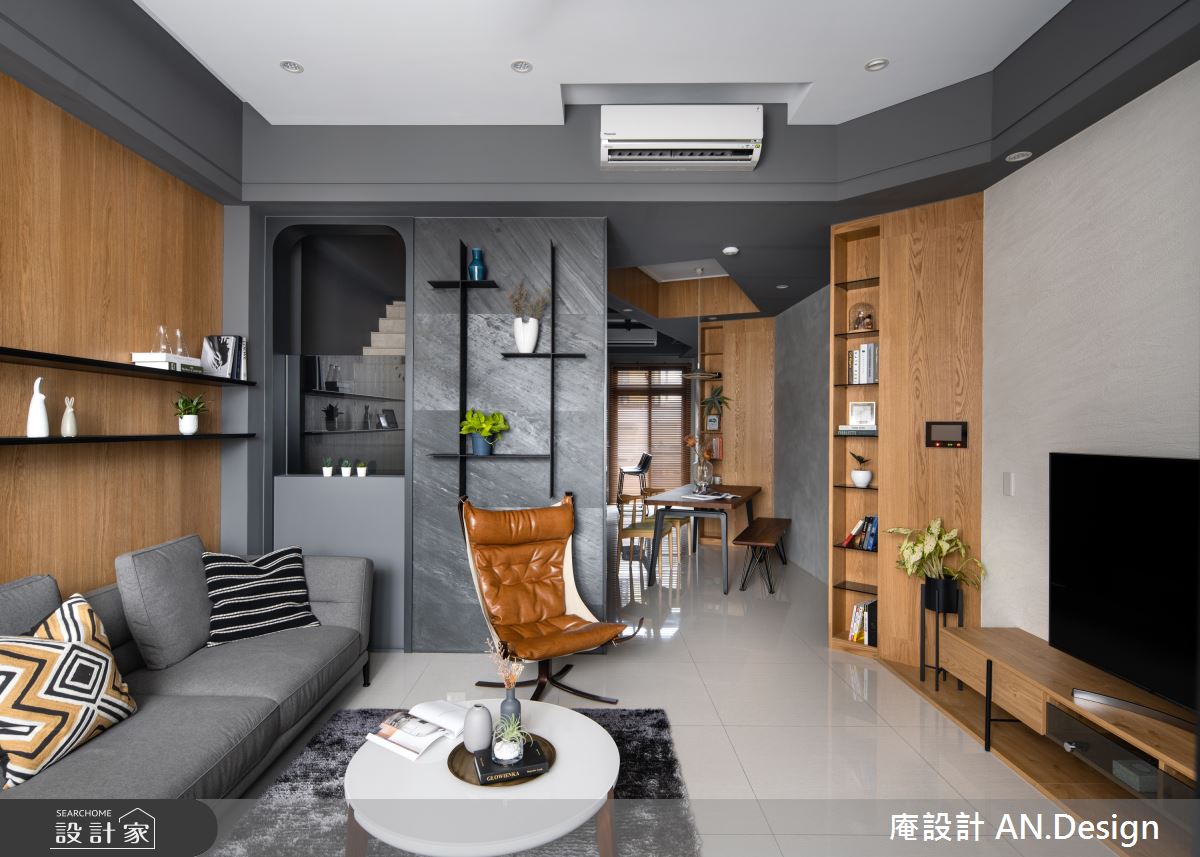 70坪新成屋(5年以下)＿混搭風客廳案例圖片＿庵設計店＿庵設計_12之5