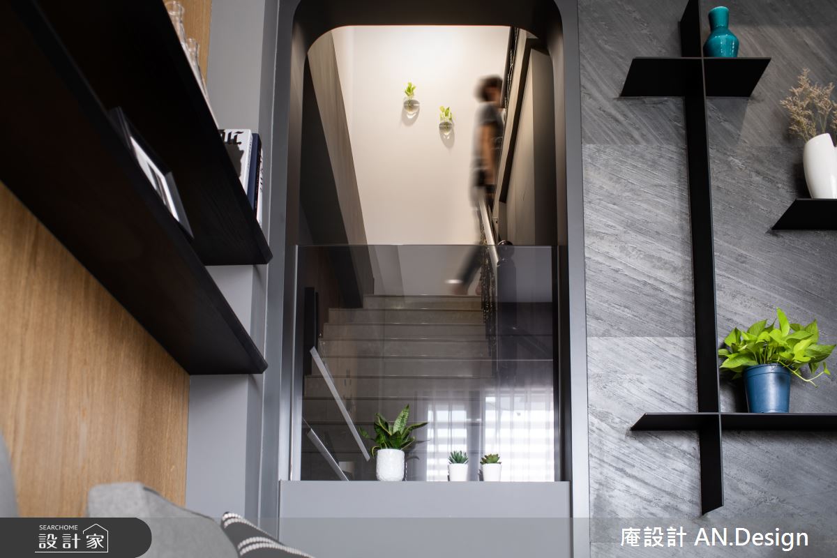 70坪新成屋(5年以下)＿混搭風樓梯案例圖片＿庵設計店＿庵設計_12之6
