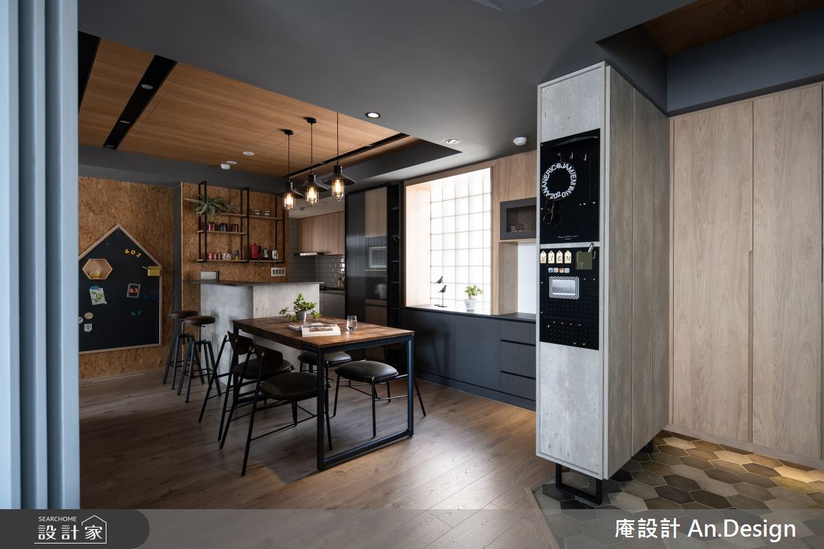 31坪中古屋(5~15年)＿混搭風餐廳中島案例圖片＿庵設計店＿庵設計_慢。生活之6