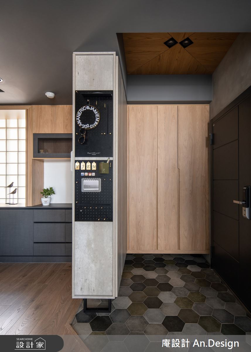 31坪中古屋(5~15年)＿混搭風玄關案例圖片＿庵設計店＿庵設計_慢。生活之1