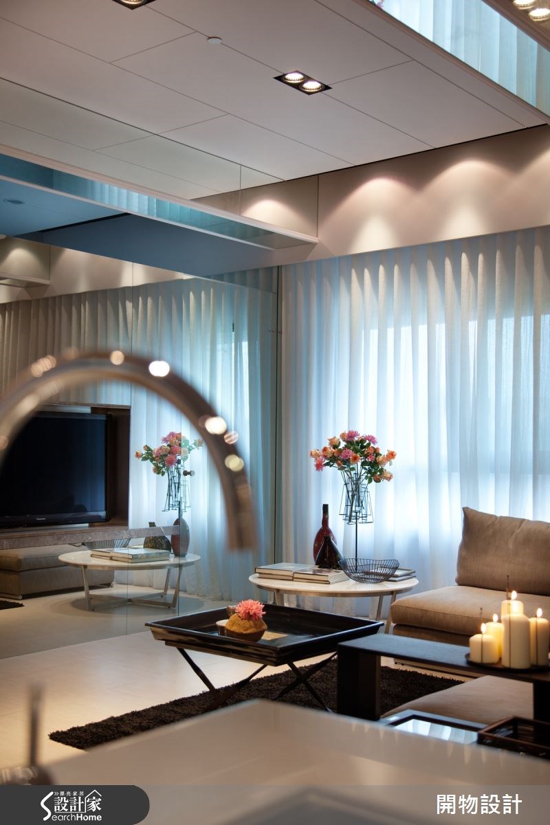 40坪預售屋＿奢華風客廳案例圖片＿開物設計＿開物_09之12