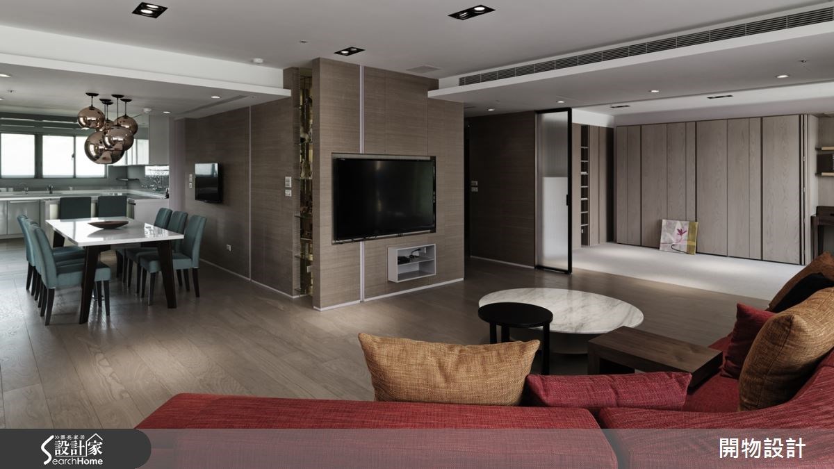 45坪新成屋(5年以下)＿奢華風客廳廚房案例圖片＿開物設計＿開物_17之8