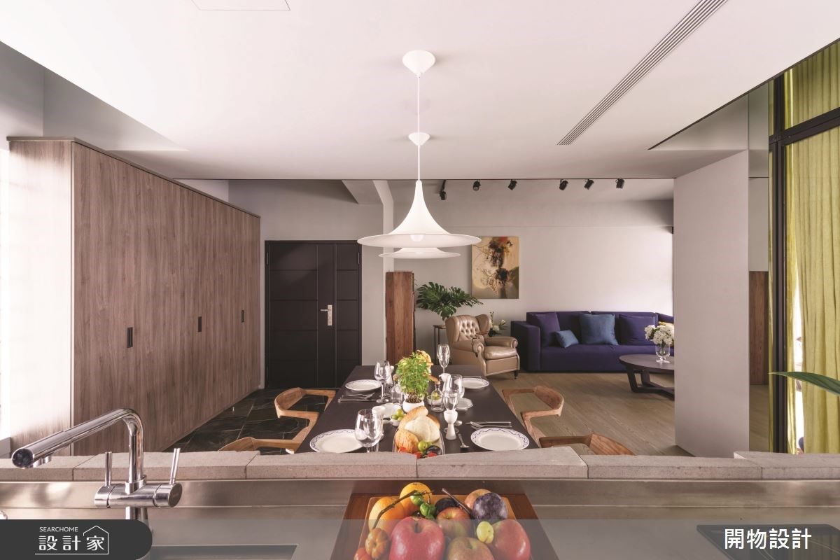 40坪中古屋(5~15年)＿現代風餐廳中島案例圖片＿開物設計＿開物_26之10