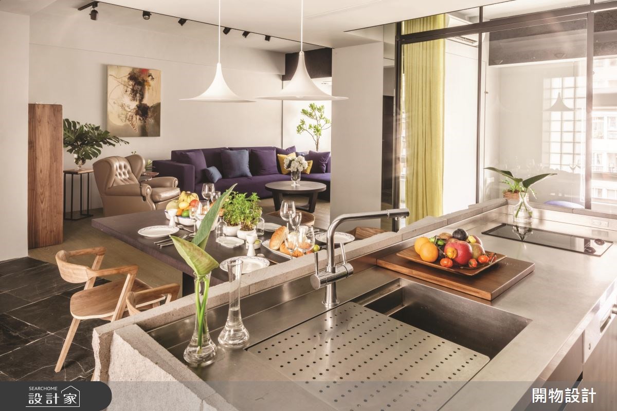 40坪中古屋(5~15年)＿現代風餐廳中島案例圖片＿開物設計＿開物_26之11