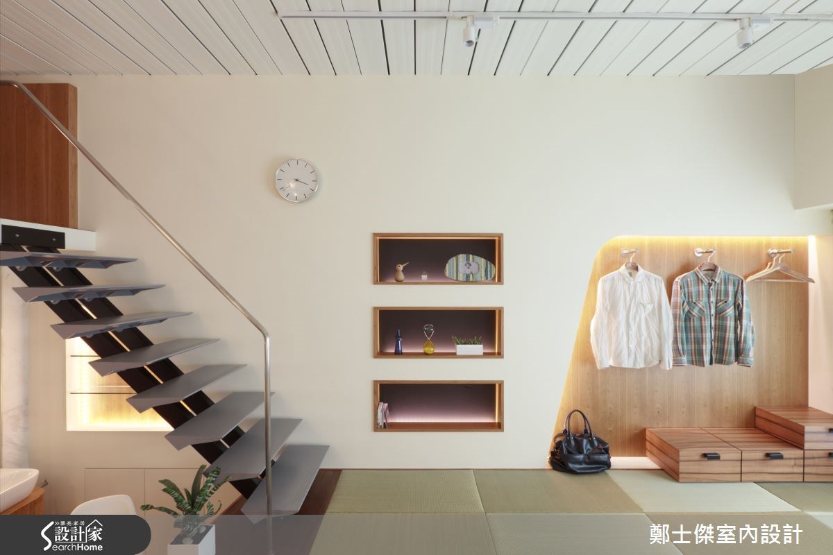 8坪新成屋(5年以下)＿客廳樓梯案例圖片＿鄭士傑設計有限公司＿鄭士傑_02之1