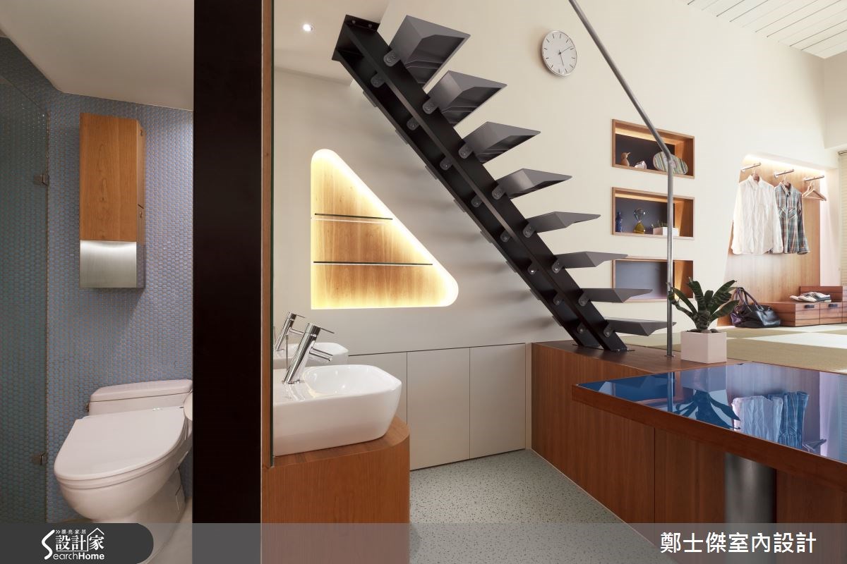8坪新成屋(5年以下)＿浴室樓梯案例圖片＿鄭士傑設計有限公司＿鄭士傑_02之23