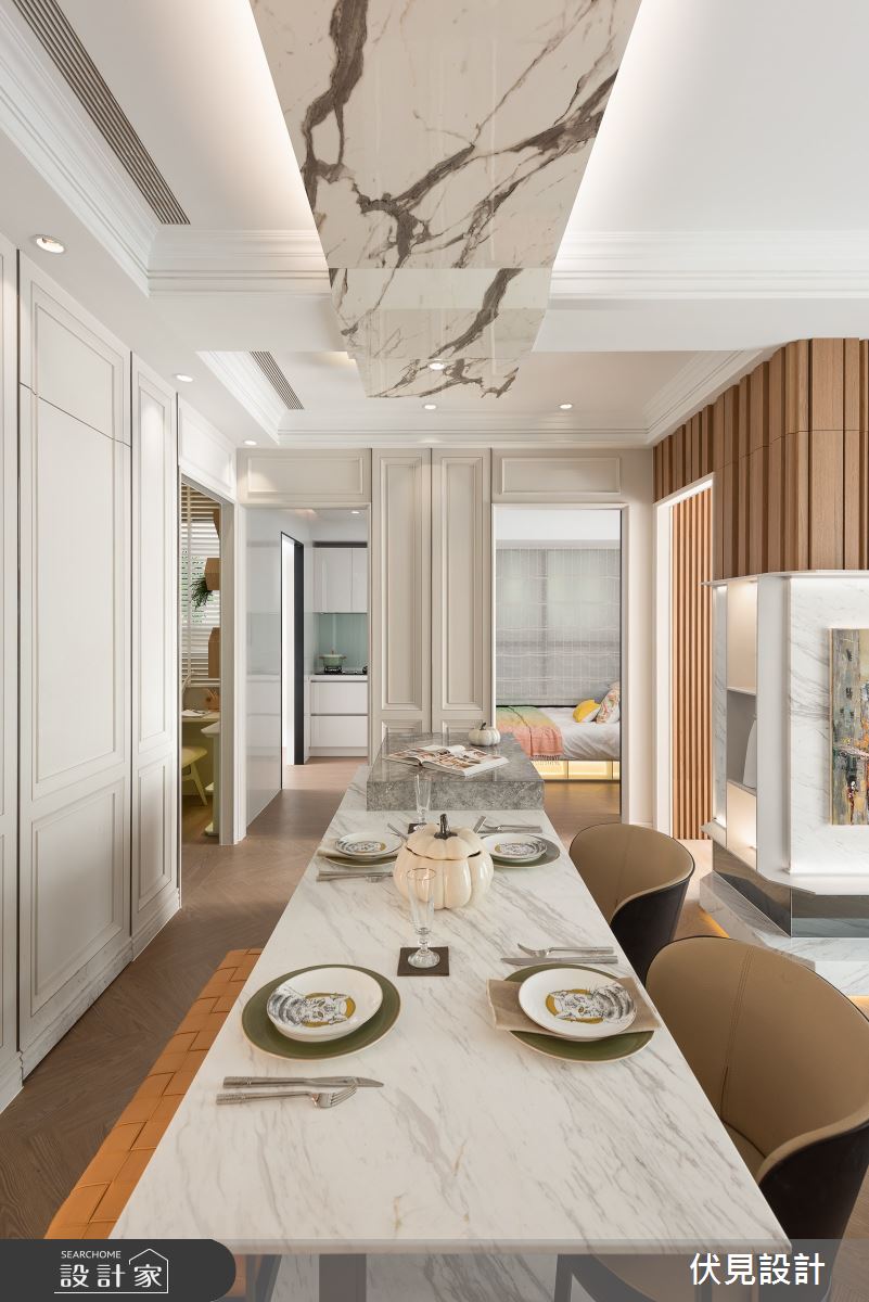 36坪新成屋(5年以下)＿混搭風餐廳案例圖片＿伏見設計事業有限公司＿伏見_新月天地之2