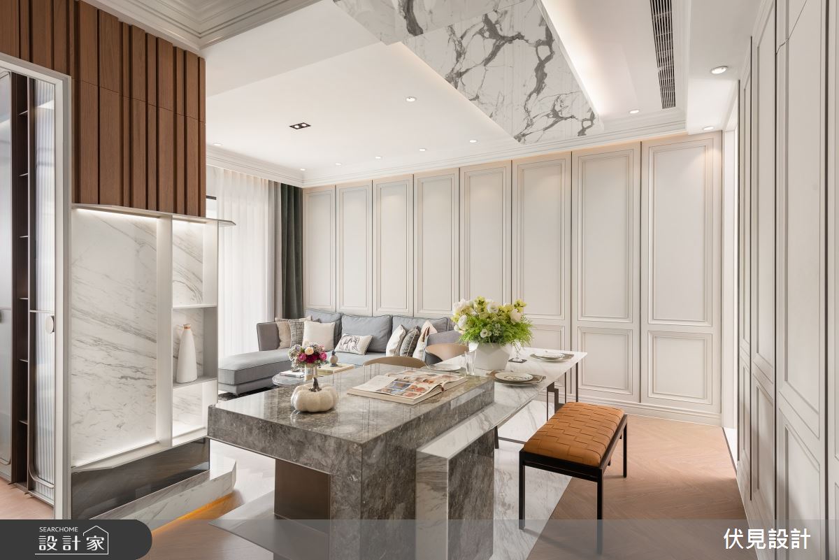 36坪新成屋(5年以下)＿混搭風吧檯案例圖片＿伏見設計事業有限公司＿伏見_新月天地之6