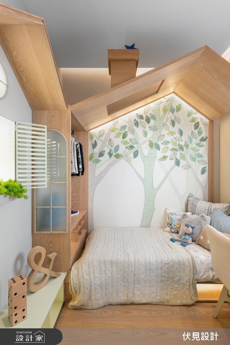 36坪新成屋(5年以下)＿混搭風兒童房兒童房案例圖片＿伏見設計事業有限公司＿伏見_新月天地之8