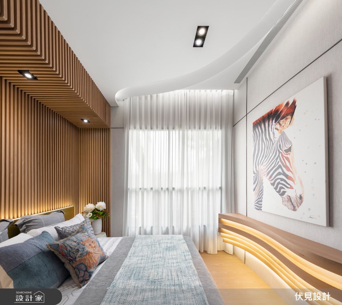 36坪新成屋(5年以下)＿混搭風臥室案例圖片＿伏見設計事業有限公司＿伏見_新月天地之14
