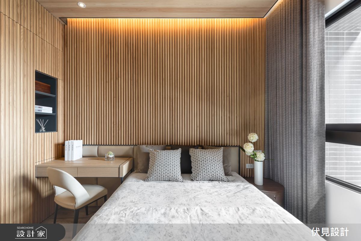 76坪新成屋(5年以下)＿人文禪風臥室案例圖片＿伏見設計事業有限公司＿伏見_竹風青庭之9