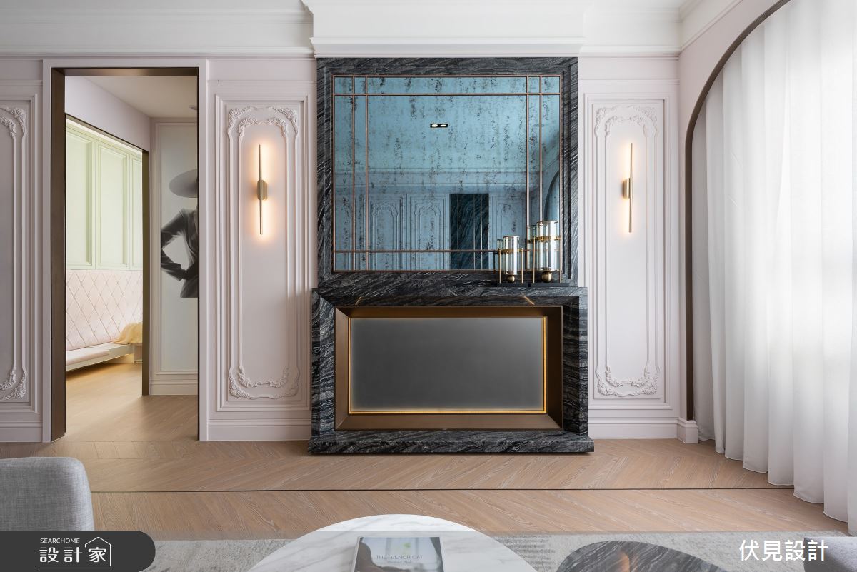 36坪新成屋(5年以下)＿美式風客廳案例圖片＿伏見設計事業有限公司＿伏見_昕悅灣之6
