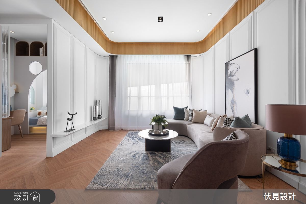 41坪新成屋(5年以下)＿美式風客廳案例圖片＿伏見設計事業有限公司＿伏見_帝國花園之8