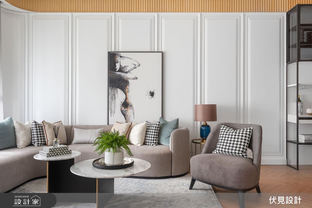 41坪新成屋(5年以下)＿美式風客廳案例圖片＿伏見設計事業有限公司＿伏見_帝國花園之9
