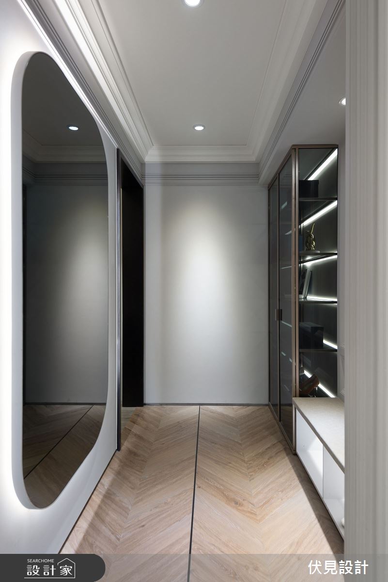 36坪新成屋(5年以下)＿奢華風玄關案例圖片＿伏見設計事業有限公司＿伏見_河家歡之1