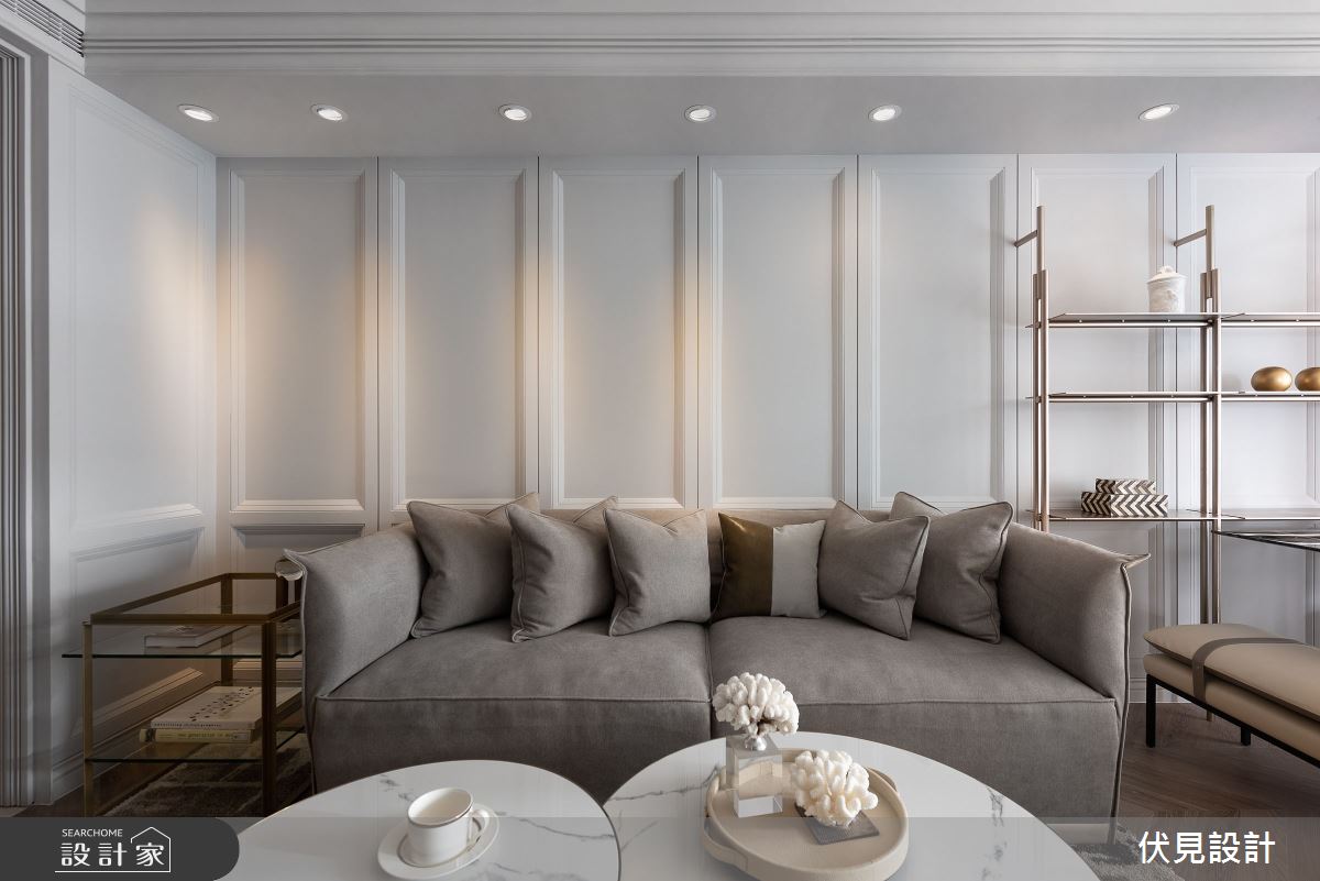36坪新成屋(5年以下)＿奢華風客廳案例圖片＿伏見設計事業有限公司＿伏見_河家歡之3