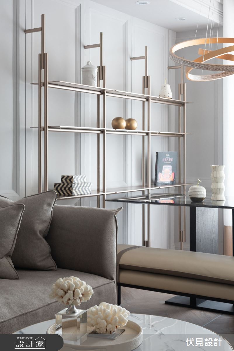 36坪新成屋(5年以下)＿奢華風客廳案例圖片＿伏見設計事業有限公司＿伏見_河家歡之5