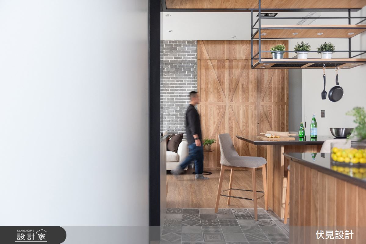 42坪新成屋(5年以下)＿工業風廚房案例圖片＿伏見設計事業有限公司＿伏見_長耀雙峰匯之8