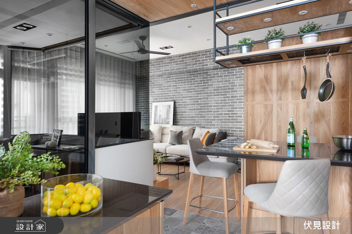 42坪新成屋(5年以下)＿工業風廚房案例圖片＿伏見設計事業有限公司＿伏見_長耀雙峰匯之10