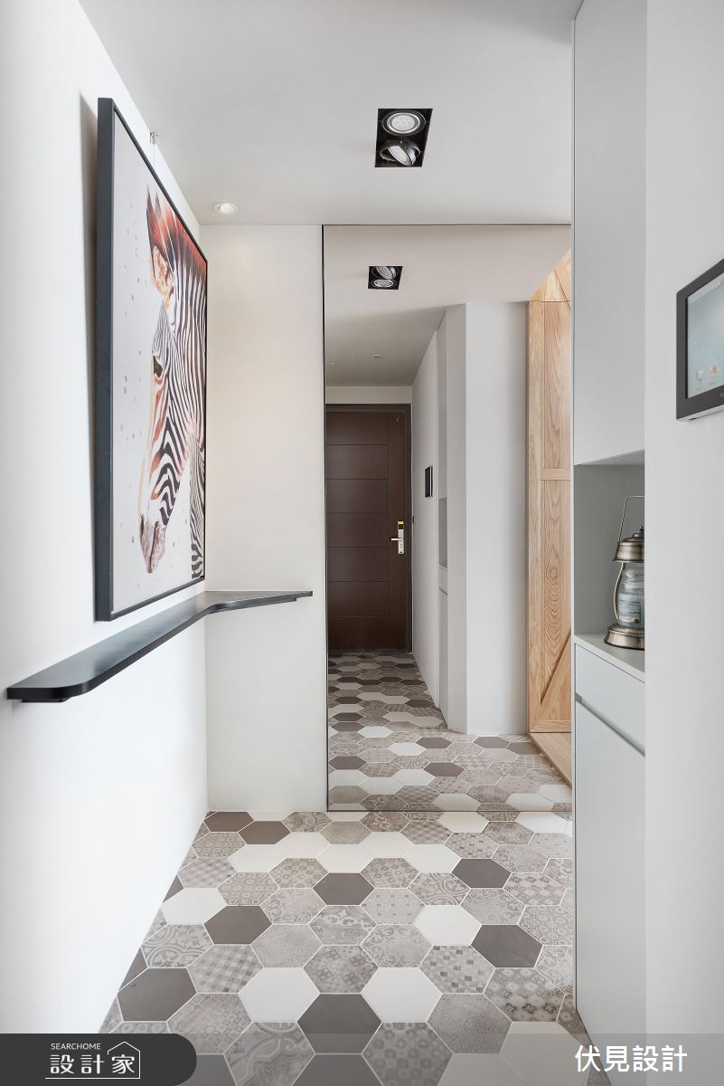 42坪新成屋(5年以下)＿工業風走廊案例圖片＿伏見設計事業有限公司＿伏見_長耀雙峰匯之11