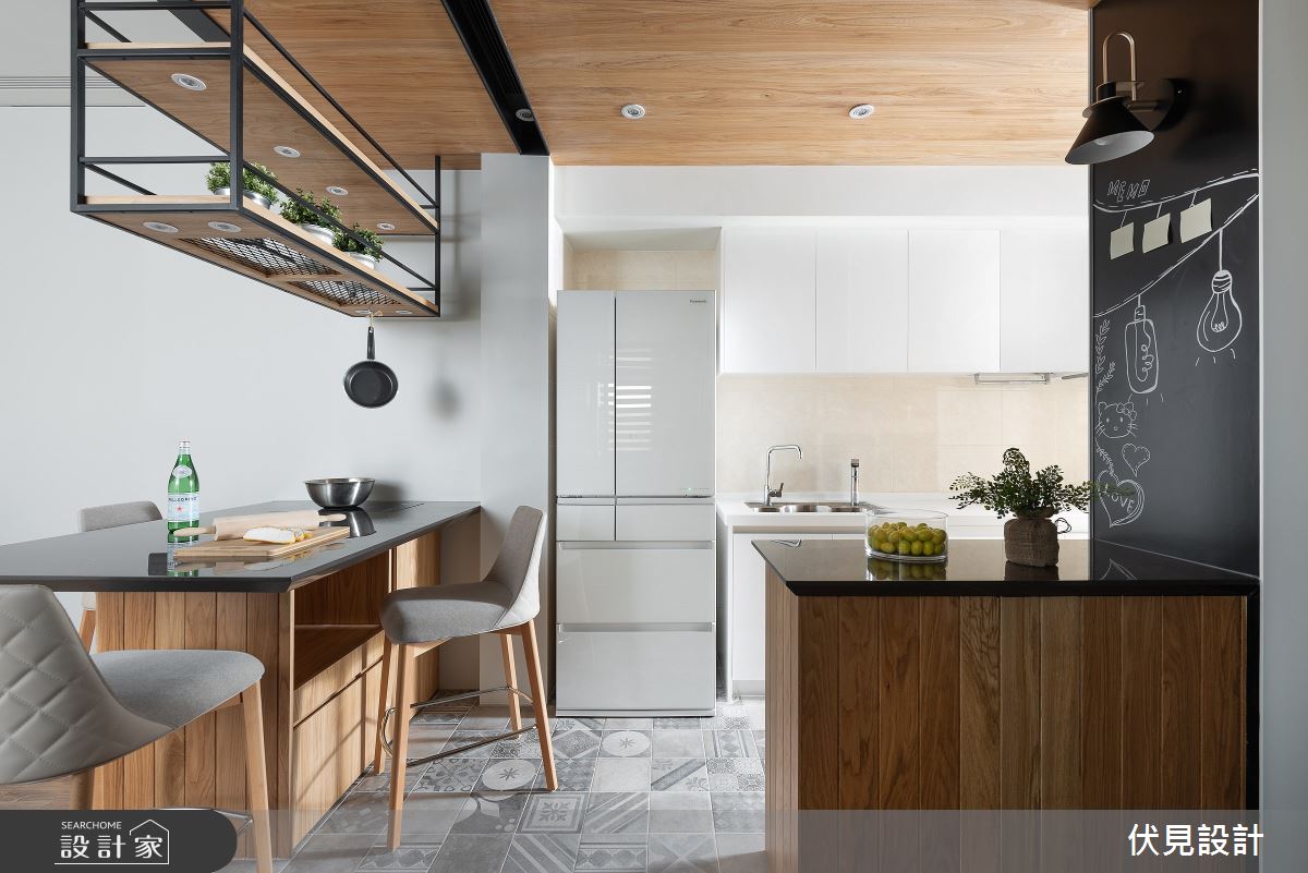 42坪新成屋(5年以下)＿工業風廚房案例圖片＿伏見設計事業有限公司＿伏見_長耀雙峰匯之12