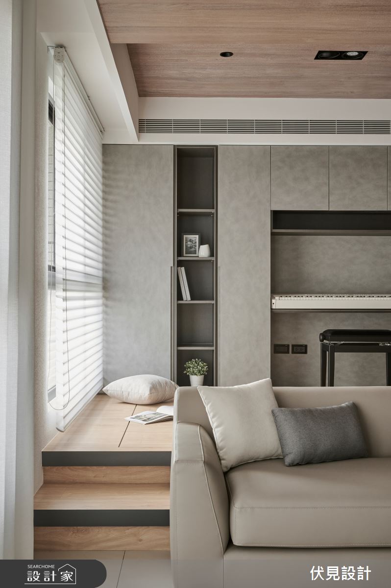70坪新成屋(5年以下)＿混搭風客廳案例圖片＿伏見設計事業有限公司＿伏見_淡水天駿之7