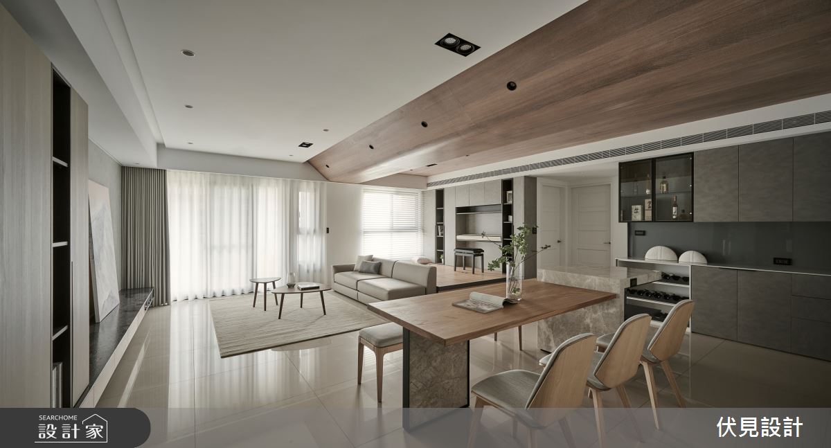 70坪新成屋(5年以下)＿混搭風餐廳案例圖片＿伏見設計事業有限公司＿伏見_淡水天駿之1