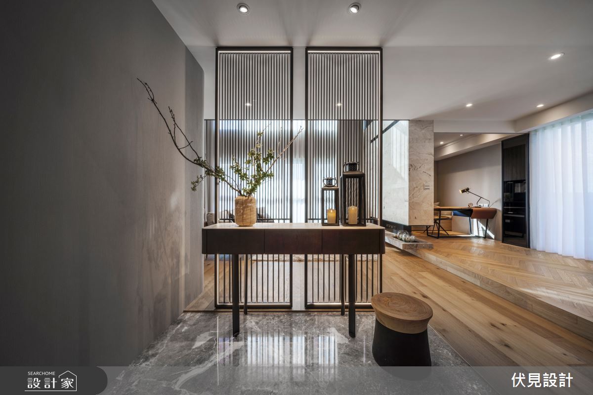 100坪新成屋(5年以下)＿現代風玄關案例圖片＿伏見設計事業有限公司＿伏見_三本千晴_B之1