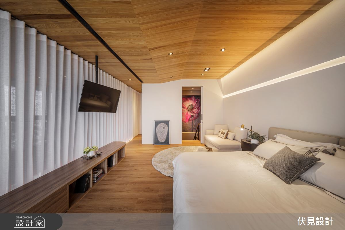 100坪新成屋(5年以下)＿現代風臥室案例圖片＿伏見設計事業有限公司＿伏見_三本千晴_B之19