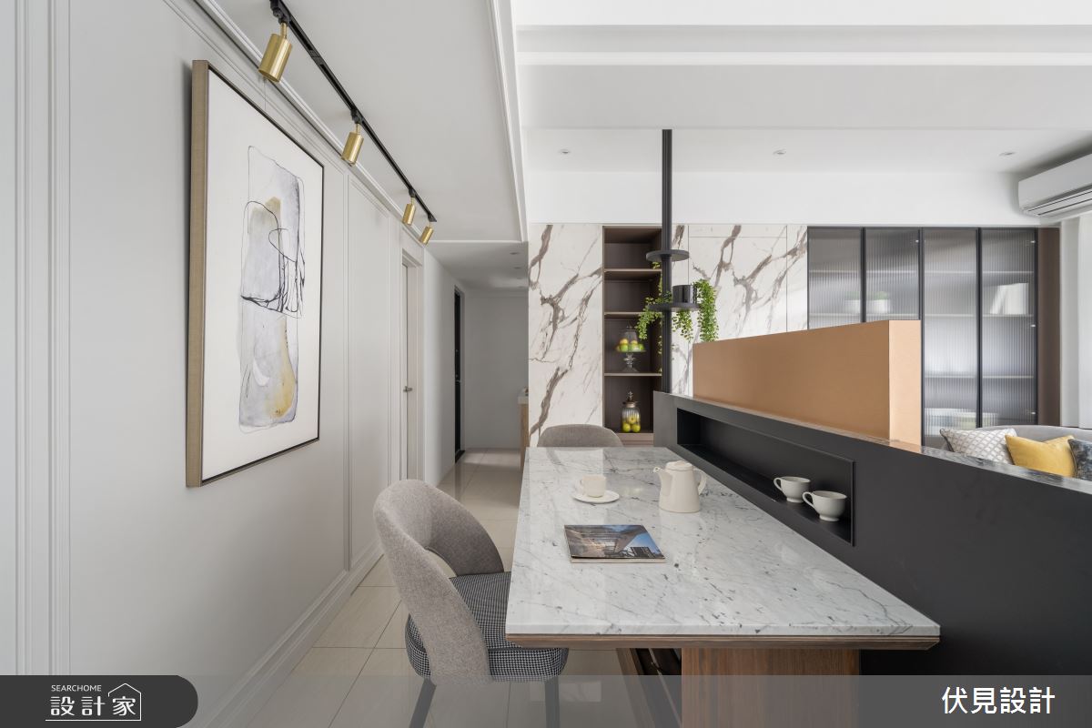 41坪新成屋(5年以下)＿混搭風客廳案例圖片＿伏見設計事業有限公司＿伏見_印象綠裔之5