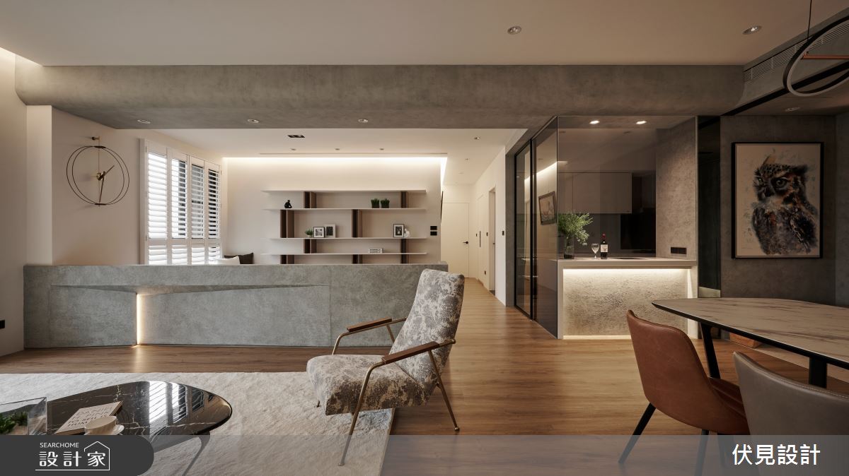 64坪新成屋(5年以下)＿混搭風客廳案例圖片＿伏見設計事業有限公司＿伏見_上品硯之6