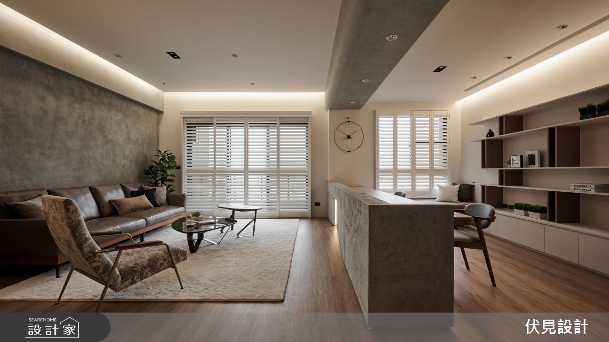 64坪新成屋(5年以下)＿混搭風客廳案例圖片＿伏見設計事業有限公司＿伏見_上品硯之8