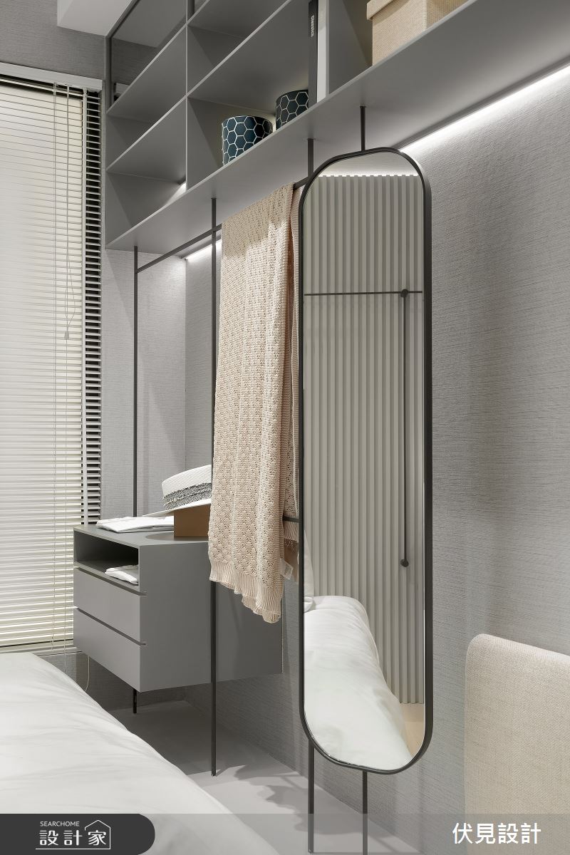 37坪預售屋＿混搭風更衣間案例圖片＿伏見設計事業有限公司＿伏見_立軒天頤_2之5